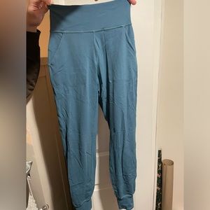 Blue joggers, Size small